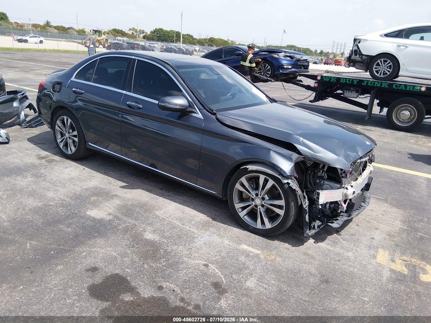 2016 Mercedes-benz C-klasse VIN WDDWF4JB5GR134367 IAAI salvage auction — RIGHT FRONT, Rebuildable (Florida), sold $5,000 on 2026-08-11 (photo 1)