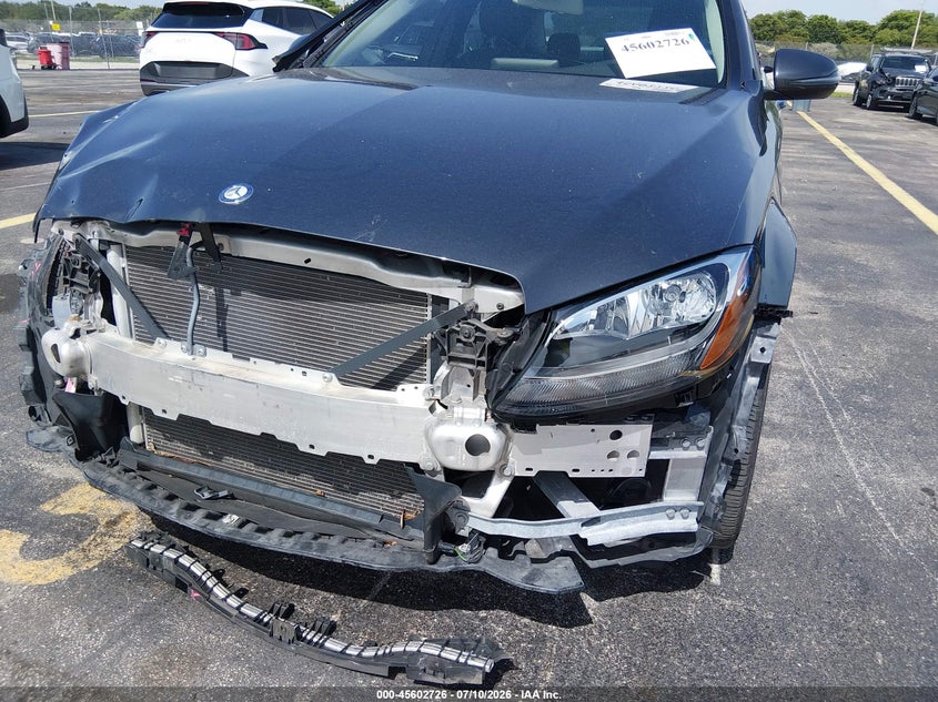 2016 Mercedes-benz C-klasse VIN WDDWF4JB5GR134367 IAAI salvage auction — RIGHT FRONT, Rebuildable (Florida), sold $5,000 on 2026-08-11 (photo 6)