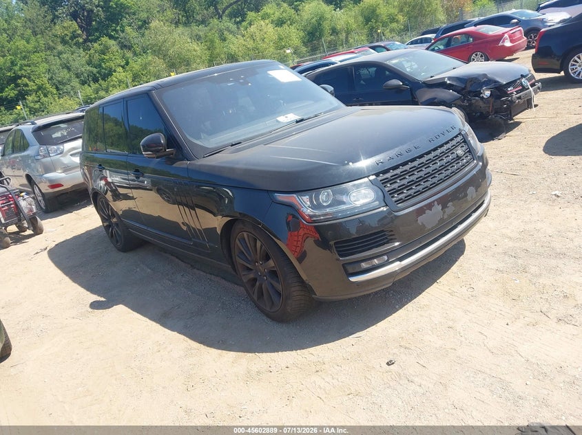 2017 Land rover RANGE ROVER VIN SALGS2FE1HA329778 IAAI salvage auction — NORMAL WEAR, Clear (Illinois), sold $1,400 on 2026-07-29 (photo 1)