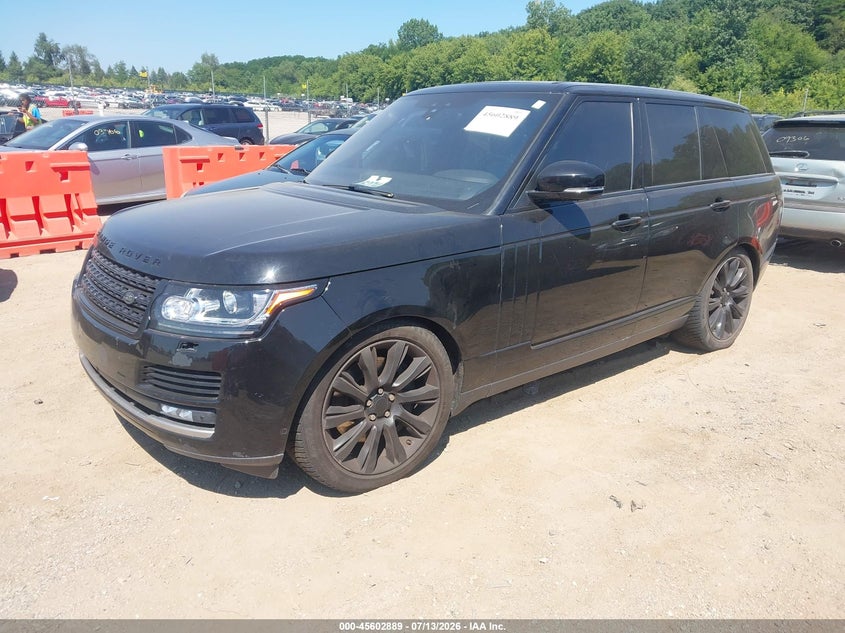 2017 Land rover RANGE ROVER VIN SALGS2FE1HA329778 IAAI salvage auction — NORMAL WEAR, Clear (Illinois), sold $1,400 on 2026-07-29 (photo 2)