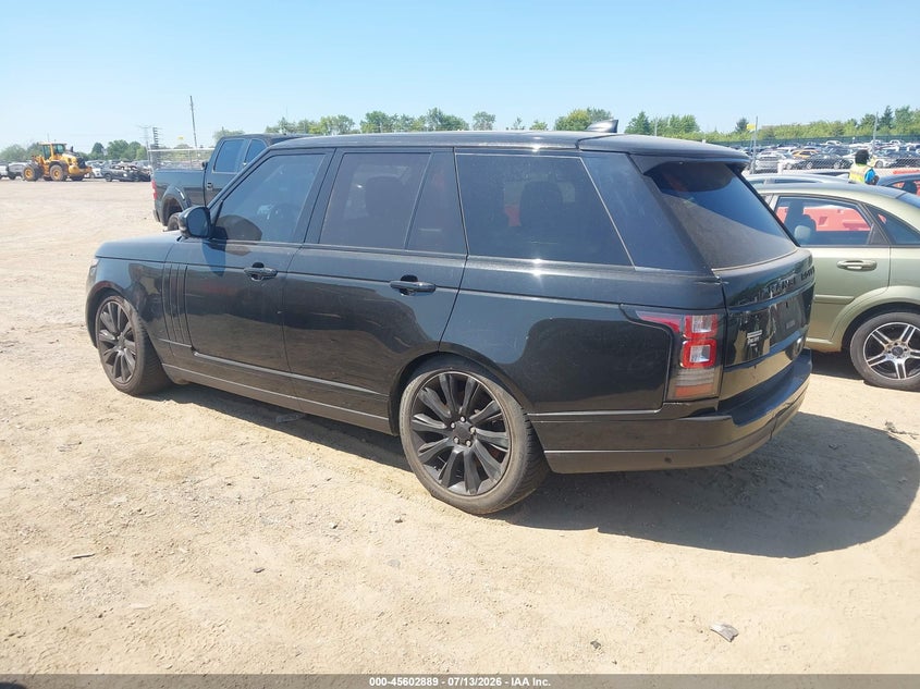 2017 Land rover RANGE ROVER VIN SALGS2FE1HA329778 IAAI salvage auction — NORMAL WEAR, Clear (Illinois), sold $1,400 on 2026-07-29 (photo 3)