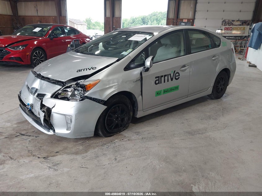 2012 Toyota Prius VIN JTDKN3DU2C5455612 IAAI salvage auction — FRONT END, Salvage Title, sold $900 on 2026-07-29 (photo 2)