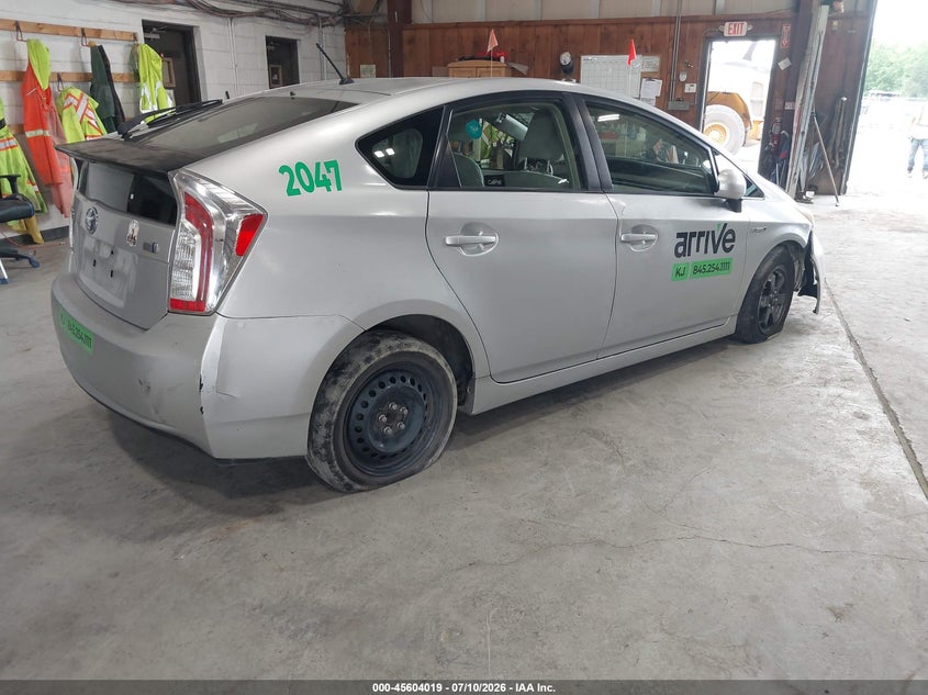 2012 Toyota Prius VIN JTDKN3DU2C5455612 IAAI salvage auction — FRONT END, Salvage Title, sold $900 on 2026-07-29 (photo 4)