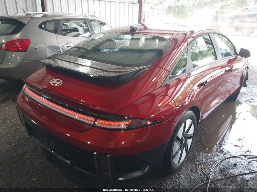 2025 Hyundai Ioniq 6 VIN KMHM24AA7SA114841 IAAI salvage auction — FRONT END, Salvage Title, sold $3,050 on 2026-07-30 (photo 4)