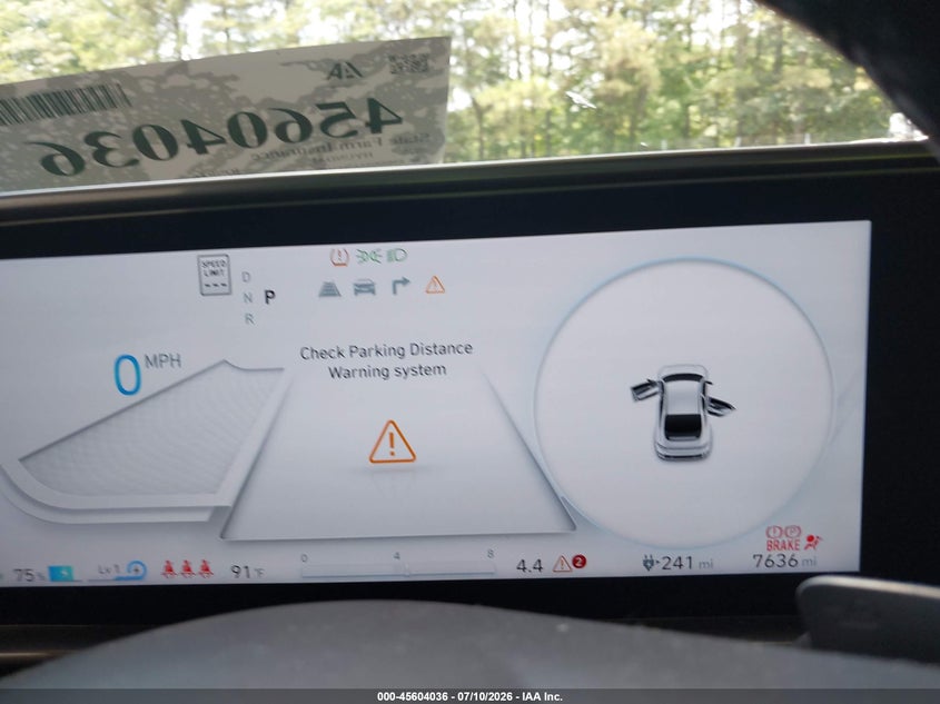 2025 Hyundai Ioniq 6 VIN KMHM24AA7SA114841 IAAI salvage auction — FRONT END, Salvage Title, sold $3,050 on 2026-07-30 (photo 7)