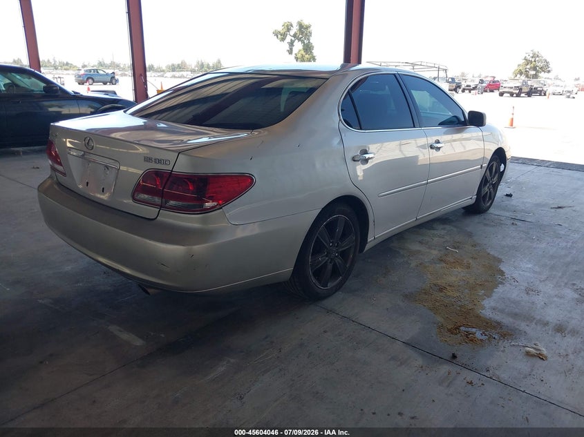 2005 Lexus Es 330 VIN JTHBA30G455118100 IAAI salvage auction — NORMAL WEAR, Salvage Title - Dealer (California), sold $375 on 2026-07-28 (photo 4)