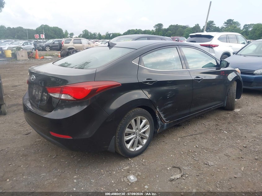 2015 Hyundai Elantra VIN KMHDH4AE4FU286122 IAAI salvage auction — NORMAL WEAR, Clear (New York), sold $1,700 on 2026-07-28 (photo 4)
