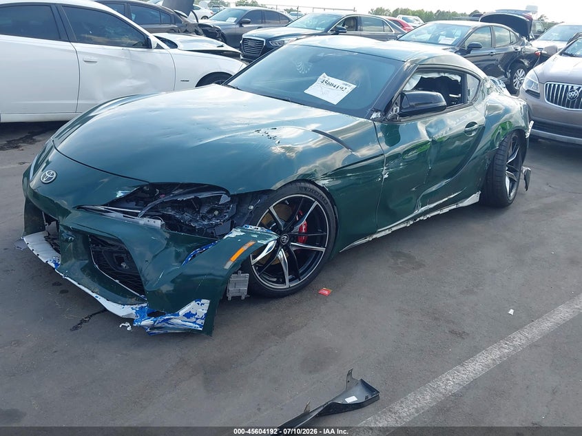2020 Toyota Supra VIN WZ1DB4C01LW024857 IAAI salvage auction — LEFT & RIGHT, Salvage (North Carolina), sold $12,000 on 2026-07-30 (photo 2)