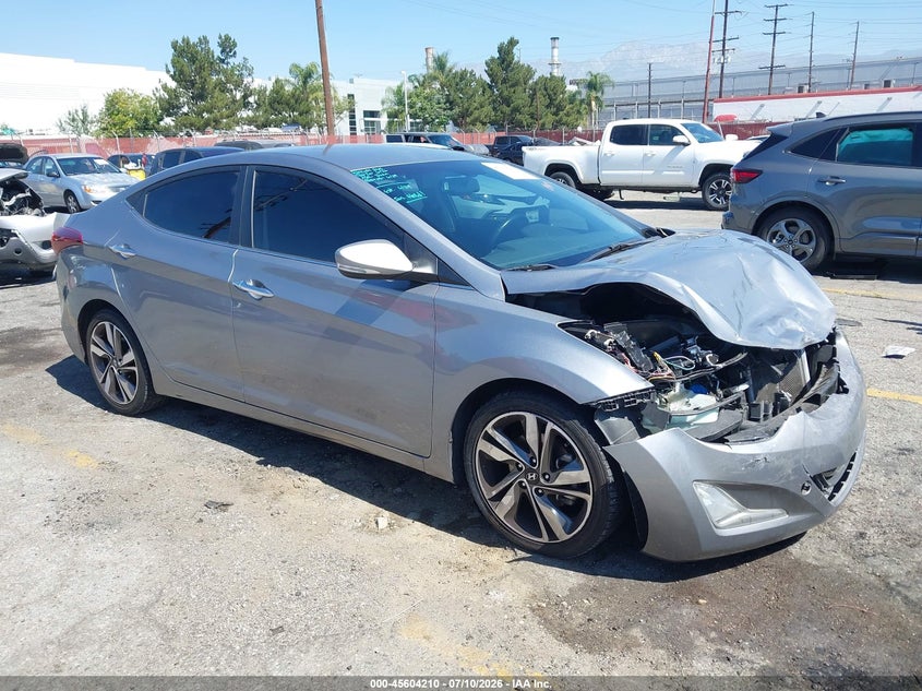 2014 Hyundai Elantra VIN KMHDH4AE6EU121820 IAAI salvage auction — FRONT END, Salvage (California), sold $675 on 2026-07-28 (photo 1)