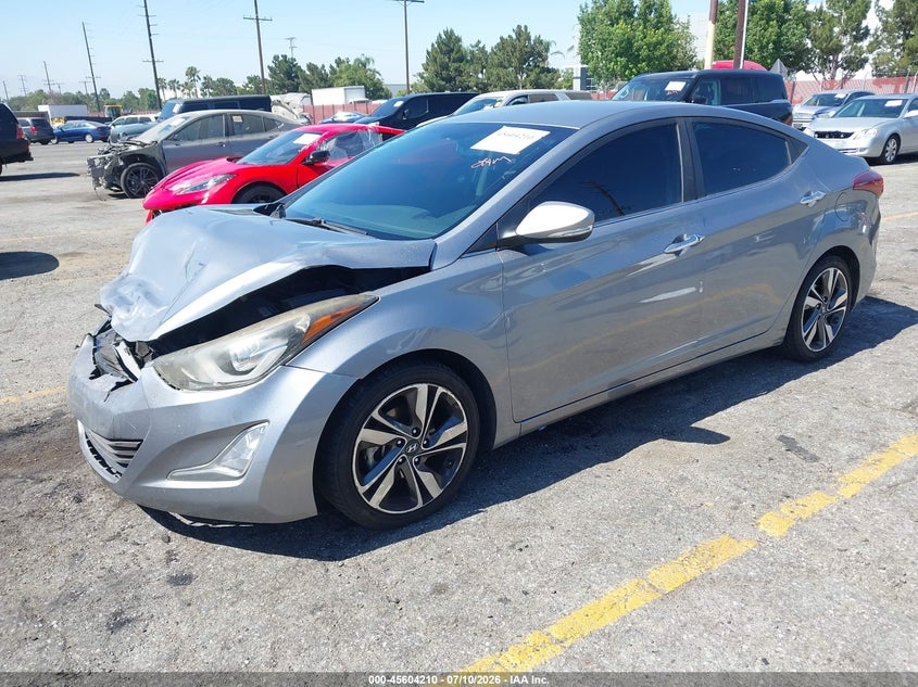 2014 Hyundai Elantra VIN KMHDH4AE6EU121820 IAAI salvage auction — FRONT END, Salvage (California), sold $675 on 2026-07-28 (photo 2)