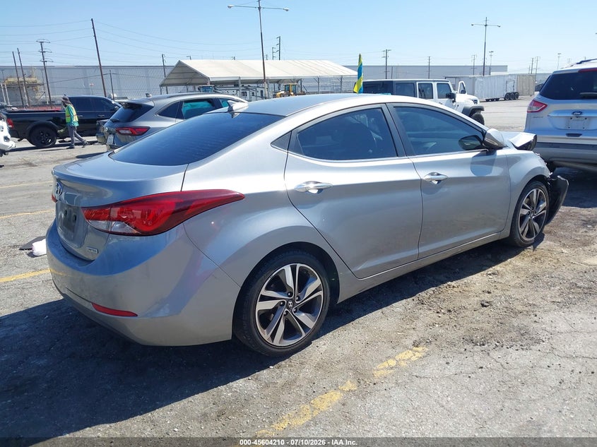 2014 Hyundai Elantra VIN KMHDH4AE6EU121820 IAAI salvage auction — FRONT END, Salvage (California), sold $675 on 2026-07-28 (photo 4)