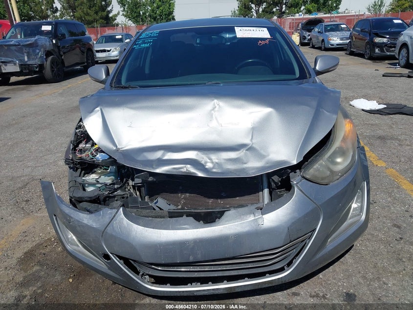 2014 Hyundai Elantra VIN KMHDH4AE6EU121820 IAAI salvage auction — FRONT END, Salvage (California), sold $675 on 2026-07-28 (photo 6)