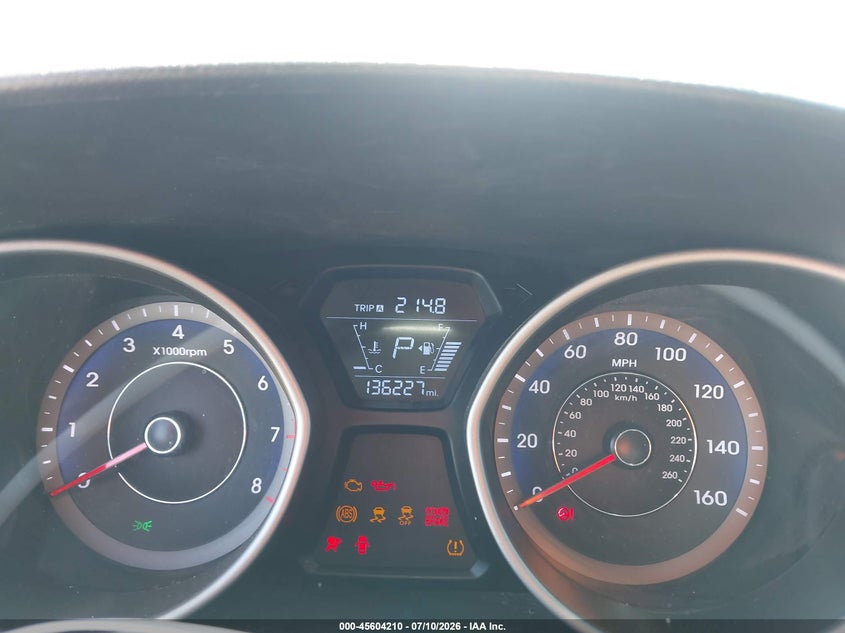 2014 Hyundai Elantra VIN KMHDH4AE6EU121820 IAAI salvage auction — FRONT END, Salvage (California), sold $675 on 2026-07-28 (photo 7)