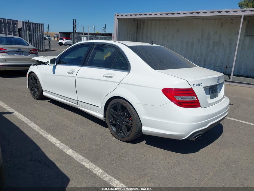 2013 Mercedes-benz VIN WDDGF4HB2DR273006 IAAI salvage auction — FRONT END, Clear Salvage History (California), sold $1,300 on 2026-08-04 (photo 3)