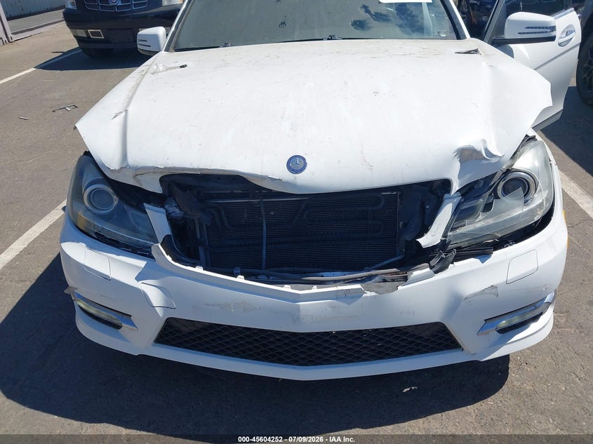 2013 Mercedes-benz VIN WDDGF4HB2DR273006 IAAI salvage auction — FRONT END, Clear Salvage History (California), sold $1,300 on 2026-08-04 (photo 6)