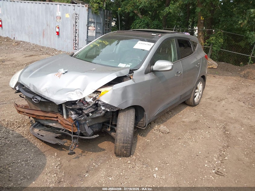 2013 Hyundai Tucson VIN KM8JU3AC9DU694622 IAAI salvage auction — FRONT END, Salvage Title, sold $400 on 2026-07-28 (photo 2)