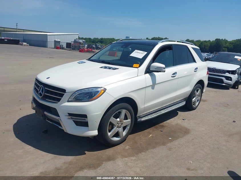 2015 Mercedes-benz M-klasse VIN 4JGDA5HB4FA471200 IAAI salvage auction — HAIL, Salvage (Ohio), sold $8,950 on 2026-08-04 (photo 2)