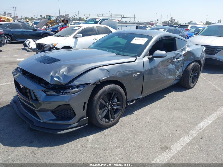 2026 Ford Mustang VIN 1FA6P8CFXT5400763 IAAI salvage auction — FRONT END, Salvage (California), sold $21,600 on 2026-07-30 (photo 2)
