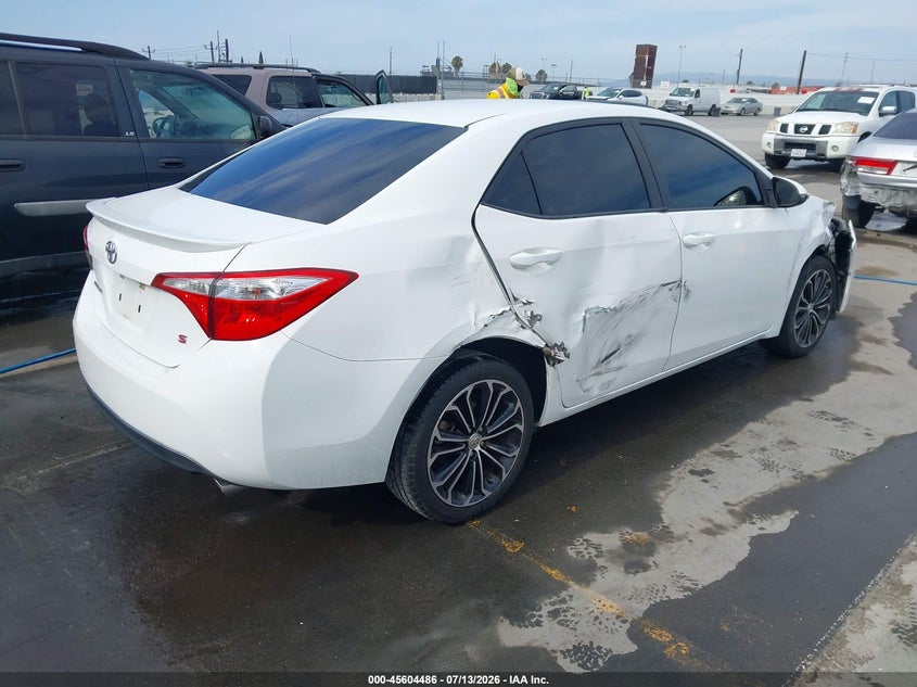 2016 Toyota Corolla VIN 5YFBURHE5GP392216 IAAI salvage auction — RIGHT SIDE, Salvage (California), sold $325 on 2026-07-22 (photo 4)