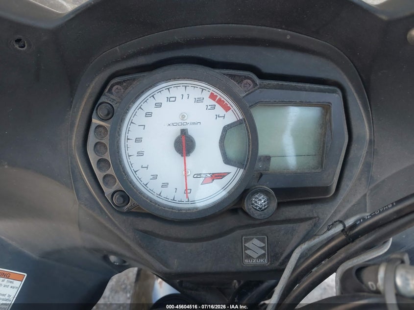 2008 Suzuki Gsx650 f VIN JS1GP74A482103180 IAAI salvage auction — NORMAL WEAR, Clear - Dealer Only (California), sold $1,350 on 2026-07-22 (photo 7)