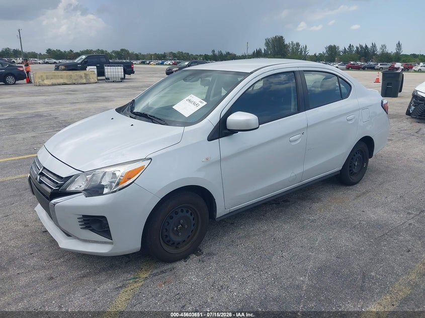 2024 Mitsubishi Mirage VIN ML32FUFJ6RHF01543 IAAI salvage auction — SIDE, Wait Title, sold $25 on 2026-08-01 (photo 2)