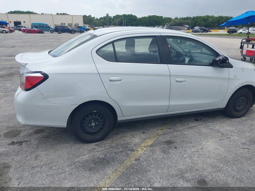 2024 Mitsubishi Mirage VIN ML32FUFJ6RHF01543 IAAI salvage auction — SIDE, Wait Title, sold $25 on 2026-08-01 (photo 6)