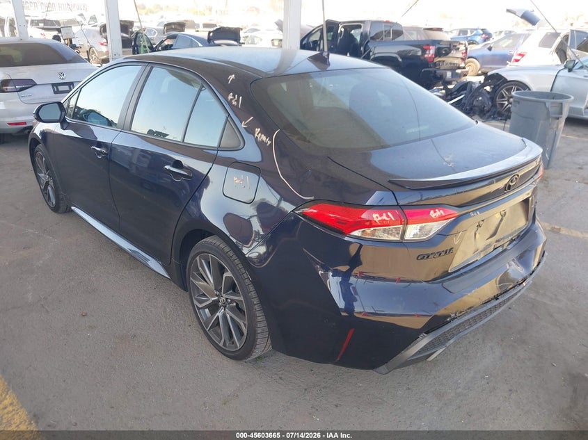 2022 Toyota Corolla VIN 5YFS4MCEXNP114578 IAAI salvage auction — REAR END, Salvage (California), sold $5,800 on 2026-07-29 (photo 3)