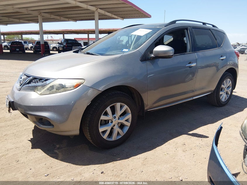 2012 Nissan Murano VIN JN8AZ1MU9CW113464 IAAI salvage auction — NORMAL WEAR, Clear-Dealer Only (Texas), sold $350 on 2026-07-28 (photo 2)