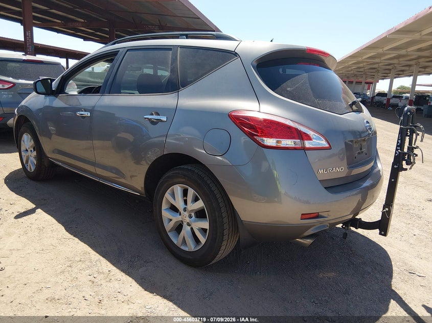 2012 Nissan Murano VIN JN8AZ1MU9CW113464 IAAI salvage auction — NORMAL WEAR, Clear-Dealer Only (Texas), sold $350 on 2026-07-28 (photo 3)