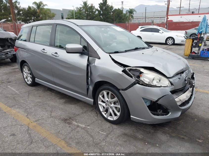 2012 Mazda 5 VIN JM1CW2CL6C0135209 IAAI salvage auction — FRONT END, Salvage (California), sold $25 on 2026-07-21 (photo 1)