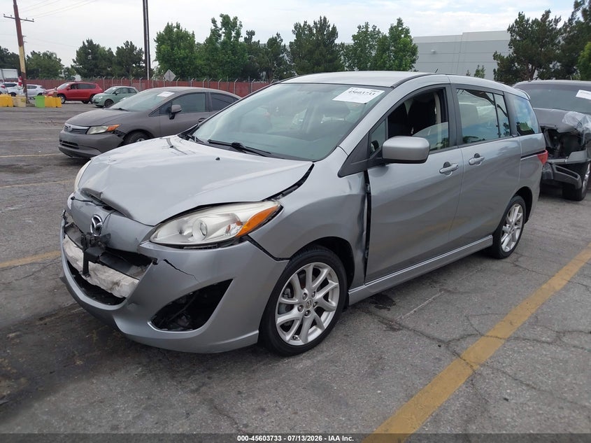 2012 Mazda 5 VIN JM1CW2CL6C0135209 IAAI salvage auction — FRONT END, Salvage (California), sold $25 on 2026-07-21 (photo 2)