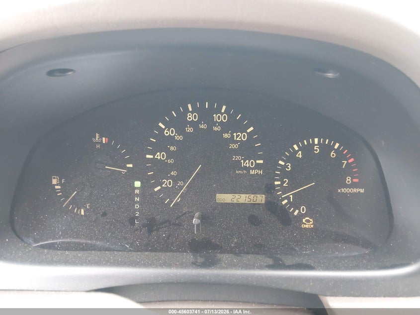 2000 Lexus Rx VIN JT6GF10U8Y0057233 IAAI salvage auction — NORMAL WEAR, Clear, sold $25 on 2026-07-22 (photo 7)