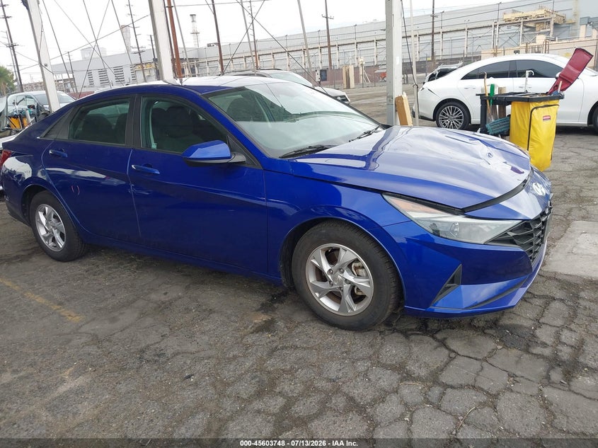 2021 Hyundai Elantra VIN KMHLL4AG6MU141589 IAAI salvage auction — FRONT END, Salvage (California), sold $25 on 2026-07-28 (photo 1)
