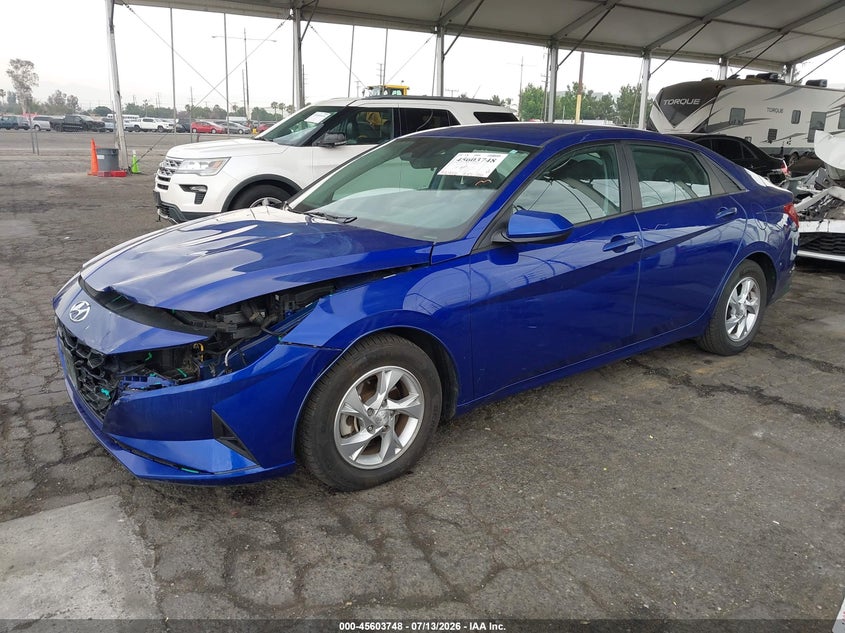 2021 Hyundai Elantra VIN KMHLL4AG6MU141589 IAAI salvage auction — FRONT END, Salvage (California), sold $25 on 2026-07-28 (photo 2)