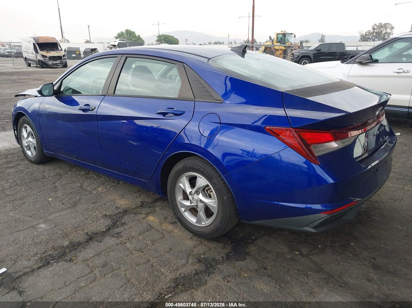 2021 Hyundai Elantra VIN KMHLL4AG6MU141589 IAAI salvage auction — FRONT END, Salvage (California), sold $25 on 2026-07-28 (photo 3)