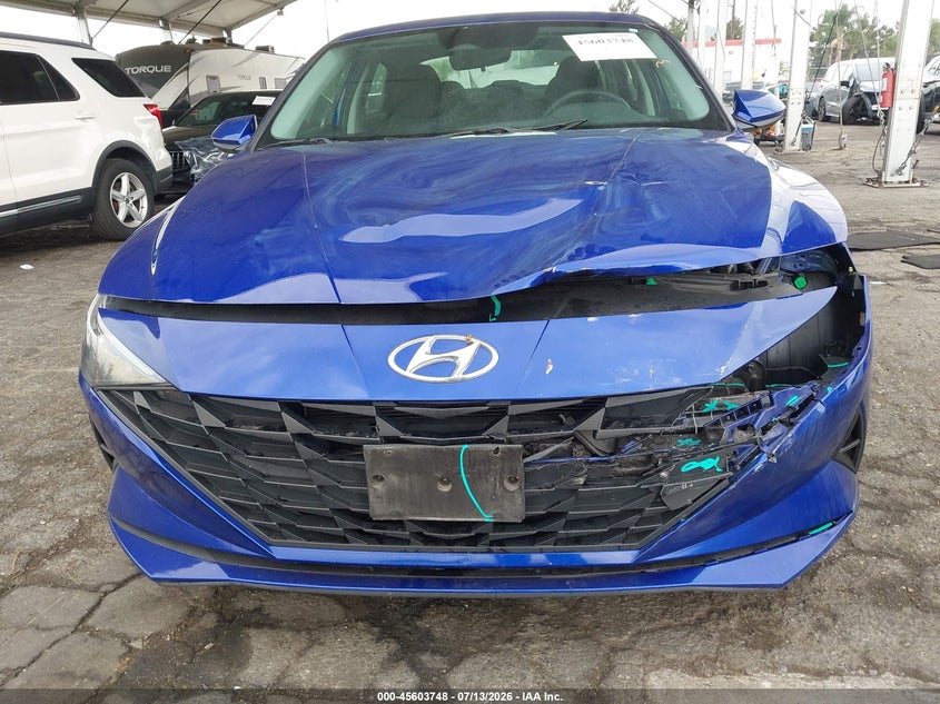 2021 Hyundai Elantra VIN KMHLL4AG6MU141589 IAAI salvage auction — FRONT END, Salvage (California), sold $25 on 2026-07-28 (photo 6)