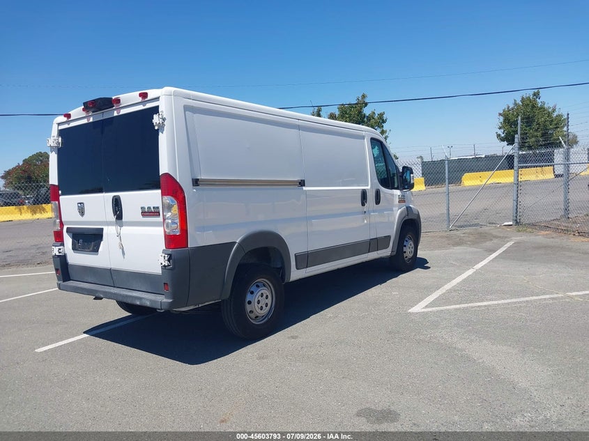 2018 Ram Promaster 1500 VIN 3C6TRVAGXJE146613 IAAI salvage auction — NORMAL WEAR, SF97 (California), sold $10,200 on 2026-07-30 (photo 4)