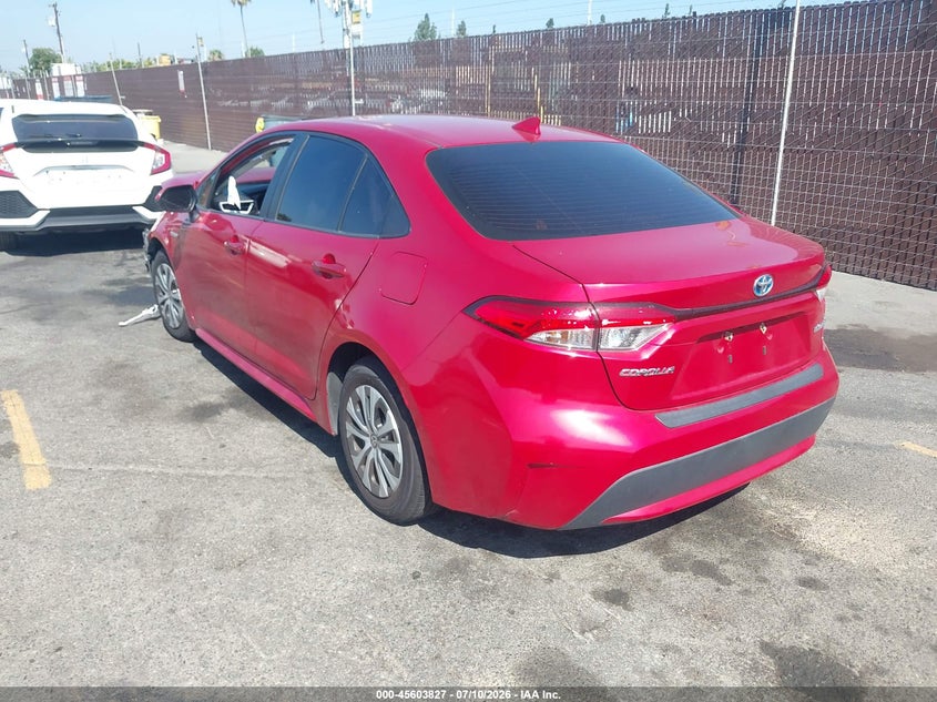 2021 Toyota Corolla VIN JTDEAMDE9MJ011868 IAAI salvage auction — FRONT END, Salvage (California), sold $2,700 on 2026-07-29 (photo 3)