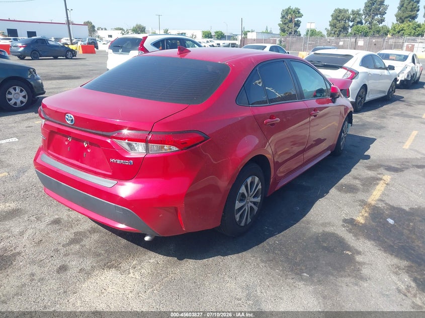 2021 Toyota Corolla VIN JTDEAMDE9MJ011868 IAAI salvage auction — FRONT END, Salvage (California), sold $2,700 on 2026-07-29 (photo 4)