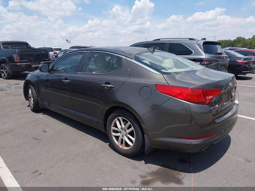 2013 Kia Optima VIN 5XXGM4A74DG198527 IAAI salvage auction — NORMAL WEAR, Clear (North Carolina), sold $800 on 2026-07-15 (photo 3)