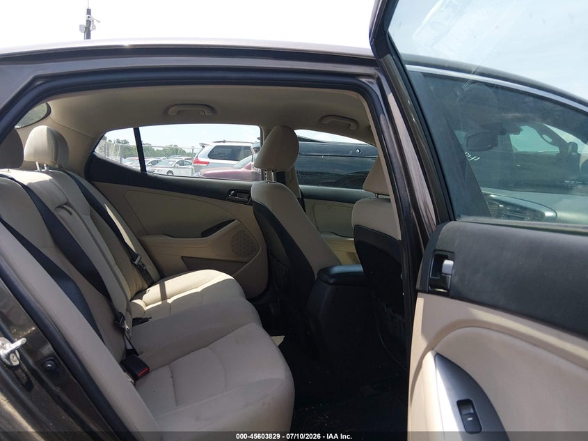 2013 Kia Optima VIN 5XXGM4A74DG198527 IAAI salvage auction — NORMAL WEAR, Clear (North Carolina), sold $800 on 2026-07-15 (photo 8)