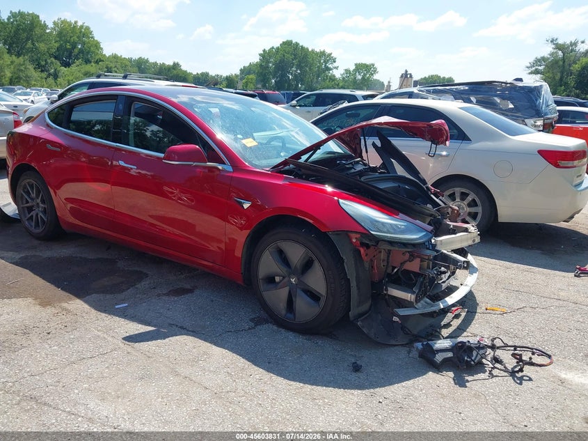 2018 Tesla Model 3 VIN 5YJ3E1EB3JF129660 IAAI salvage auction — FRONT END, Salvage (Missouri), sold $475 on 2026-09-02 (photo 1)