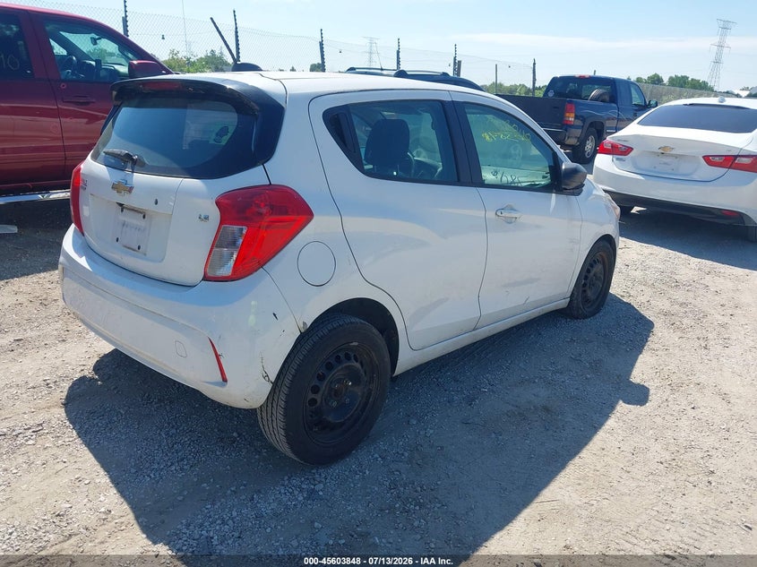 2016 Chevrolet Spark VIN KL8CB6SA8GC628633 IAAI salvage auction — NORMAL WEAR, Clear (Wisconsin), sold $275 on 2026-07-28 (photo 4)