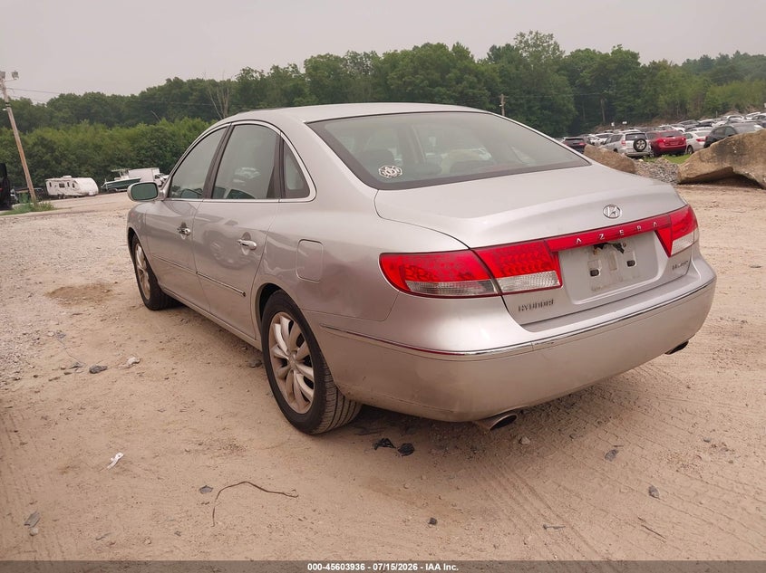 2006 Hyundai Azera VIN KMHFC46FX6A040475 IAAI salvage auction — FRONT END, Clear (Massachusetts), sold $200 on 2026-07-28 (photo 3)