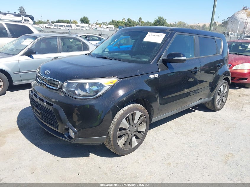 2015 Kia Soul VIN KNDJX3A50F7195867 IAAI salvage auction — NORMAL WEAR, Salvage Title - Dealer (California), sold $900 on 2026-07-23 (photo 2)