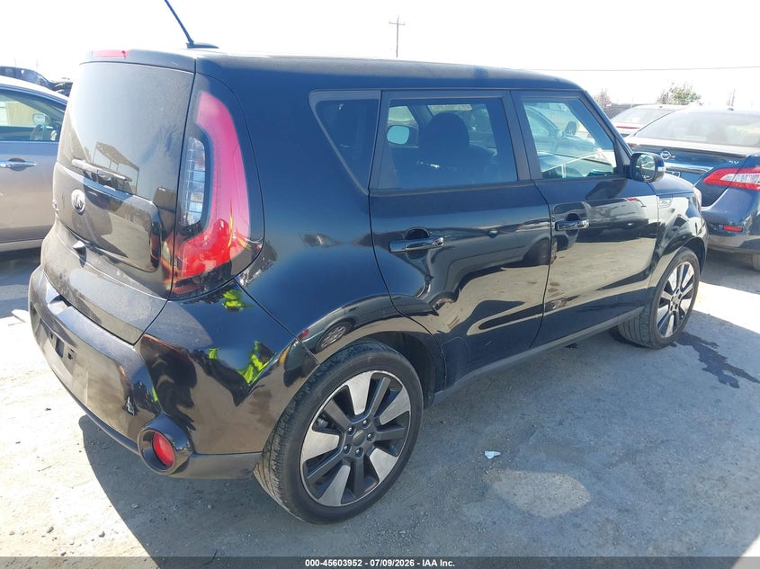 2015 Kia Soul VIN KNDJX3A50F7195867 IAAI salvage auction — NORMAL WEAR, Salvage Title - Dealer (California), sold $900 on 2026-07-23 (photo 4)