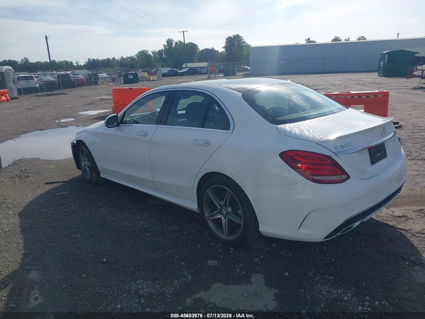 2016 Mercedes-benz C-klasse VIN 55SWF4KB1GU137344 IAAI salvage auction — FRONT & REAR, Salvage (Virginia), sold $2,750 on 2026-07-25 (photo 3)