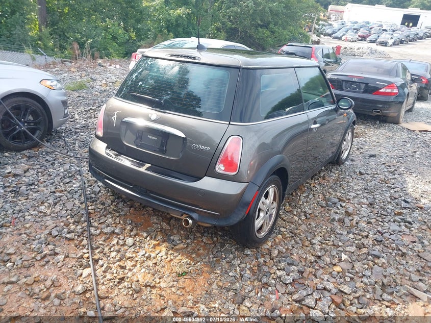 2006 Mini Cooper VIN WMWRC33546TJ78182 IAAI salvage auction — FRONT & REAR, Clear (Georgia), sold $325 on 2026-07-21 (photo 4)