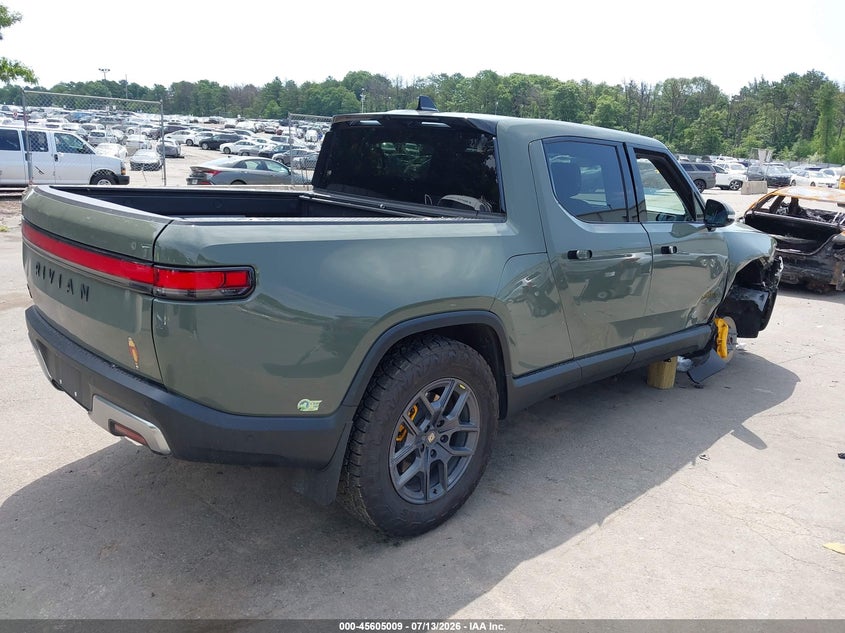 2022 Rivian R1t VIN 7FCTGAAL9NN005547 IAAI salvage auction — RIGHT SIDE, Mv-907A (New York), sold $14,600 on 2026-07-28 (photo 4)