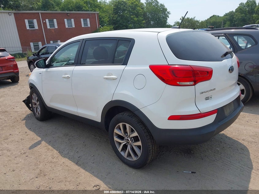 2015 Kia Sportage VIN KNDPBCACXF7687846 IAAI salvage auction — FRONT END, Clear (Massachusetts), sold $1,250 on 2026-07-24 (photo 3)